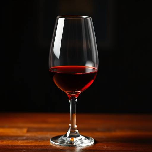 Glass of Cabernet Sauvignon red wine.