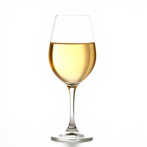 Glass of Chardonnay white wine.