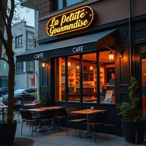 View of La Petite Gourmandise’s newly renovated outdoor seating area in Seattle's Belltown neighborhood.